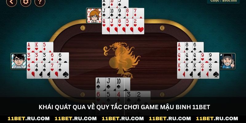 Khái quát qua về quy tắc chơi game Mậu Binh 11Bet